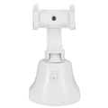 360 Degree Rotating Ballhead Smart Face Object Tracking Phone Camera Bracket Holder for Live StreamingWhite