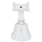 360 Degree Rotating Ballhead Smart Face Object Tracking Phone Camera Bracket Holder for Live StreamingWhite