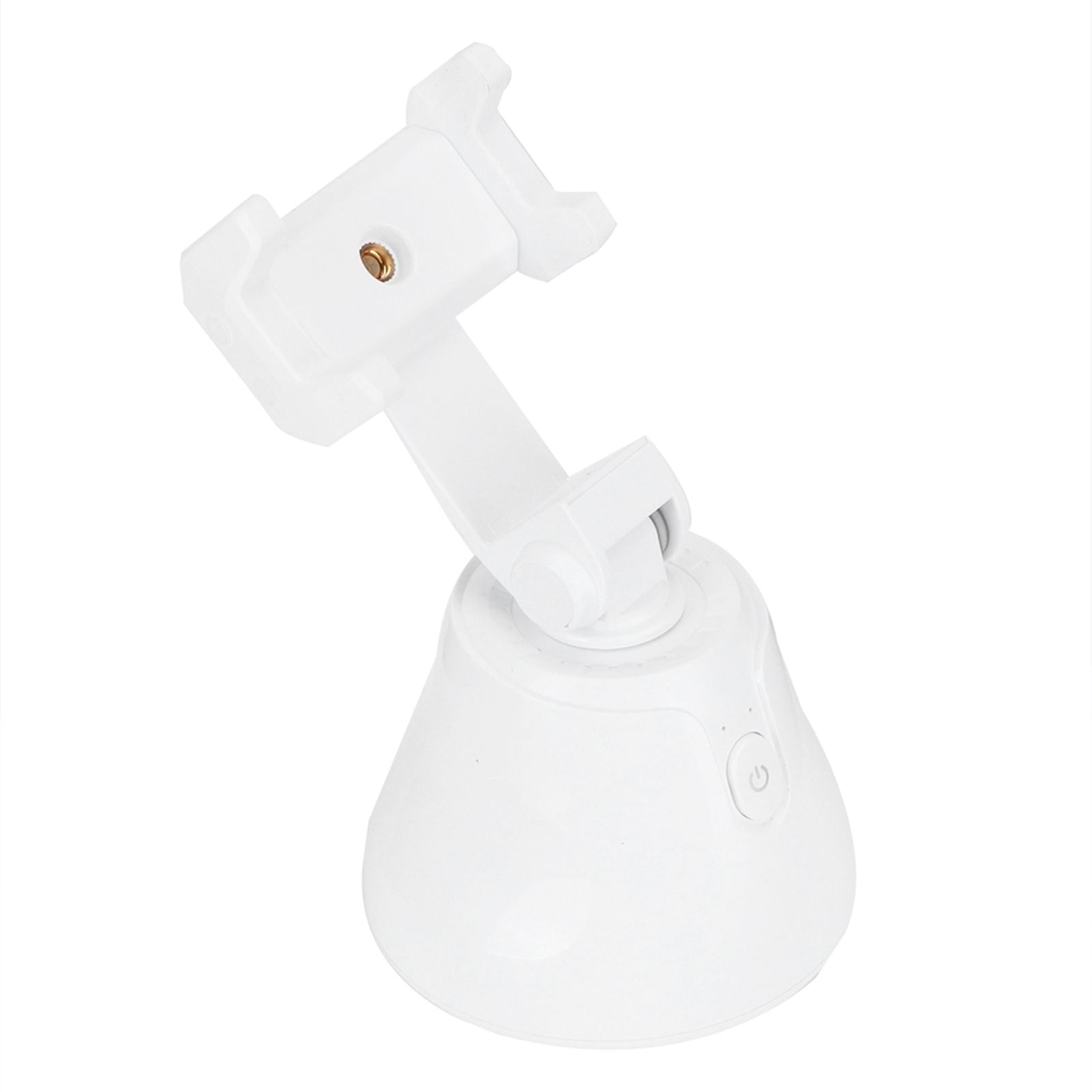 360 Degree Rotating Ballhead Smart Face Object Tracking Phone Camera Bracket Holder for Live StreamingWhite