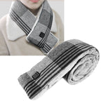 Electric Heated Scarf USB Smart Neckerchief Washable Warm Neck Gaiter for Men WomenBlack Free Size