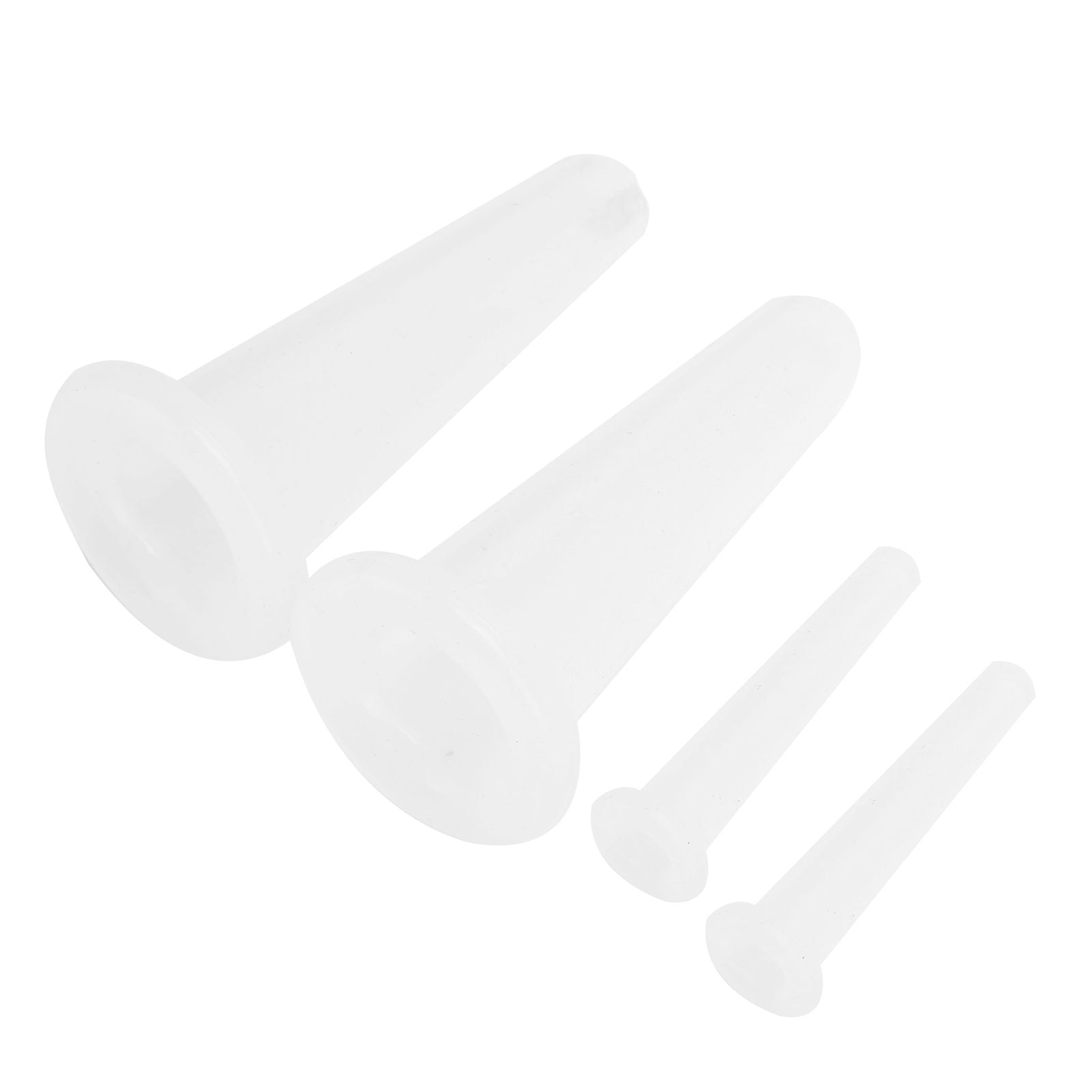 4Pcs Silicone Massage Cup Moisture Absorption Jar Face Cupping Cup Body Health CareWhite 2 Large 2 Small