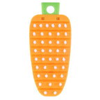Carrot Shape Vegetable Brush Potato Scrubbing Brush Fruit Cleaner Kitchen ScrubberOrange