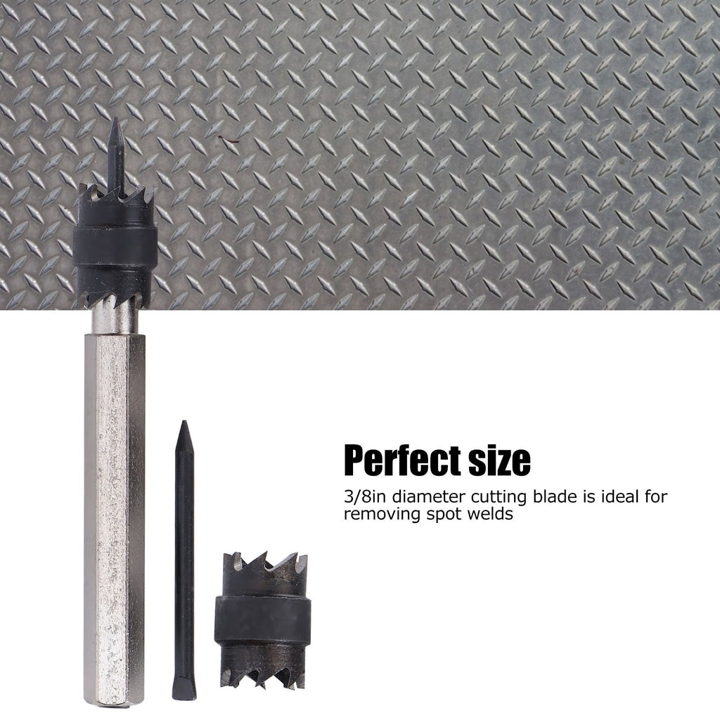 13Pcs Spot Weld Cutter Set 3/8in Spot Weld Cutter Remover Drill Bits Tool with Replacement Blade