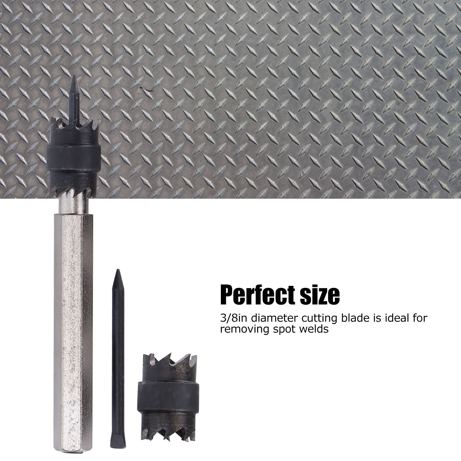 13Pcs Spot Weld Cutter Set 3/8in Spot Weld Cutter Remover Drill Bits Tool with Replacement Blade