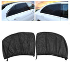 2Pcs Car Sun Shade UV Protection Anti Mosquito Car Rear Side Window Mesh Screens(For SUV )
