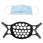 Mouth Muffle Bracket Reusable Washable Breathing Mouth Muffle Support Frame AccessoryBlack