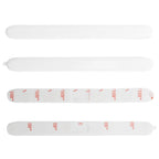 2Pcs Car Door Edge Guard Anti Collision Buffer Trim Cover Protector Accessory White