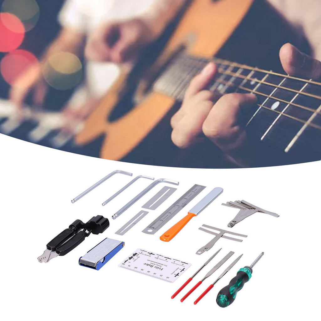 Guitar Care Cleaning Repair Tool Kit Musical Instrument Setup Maintenance Tools Set