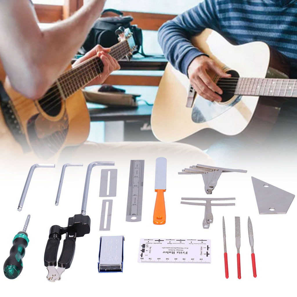 Guitar Care Cleaning Repair Tool Kit Musical Instrument Setup Maintenance Tools Set