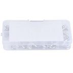 100Pcs R Cotter Pins Tractor Pin Clips with Plastic Box Assortment Kit Fastener Clip Set