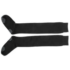 Women Yoga Socks Non Slip Warm Thigh High Stockings for Fitness Latin Dance Sports Black
