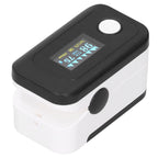 Fingertip Pulse Oximeter LED Screen Blood Oxygen Saturation Monitor with Lanyard Black