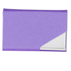 Business Card Holder Stainless Steel Innovative Name Card Case Organizer for Commercial UsePurple 007#