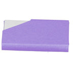 Business Card Holder Stainless Steel Innovative Name Card Case Organizer for Commercial UsePurple 007#