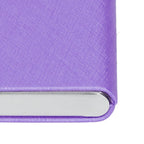 Business Card Holder Stainless Steel Innovative Name Card Case Organizer for Commercial UsePurple 007#