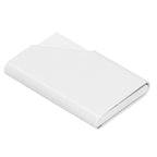 Business Card Holder Stainless Steel Innovative Name Card Case Organizer for Commercial UseWhite 007#