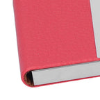Large Capacity Business Card Holder Pocket Name Card Box Case for Men Double OpenRed 400#