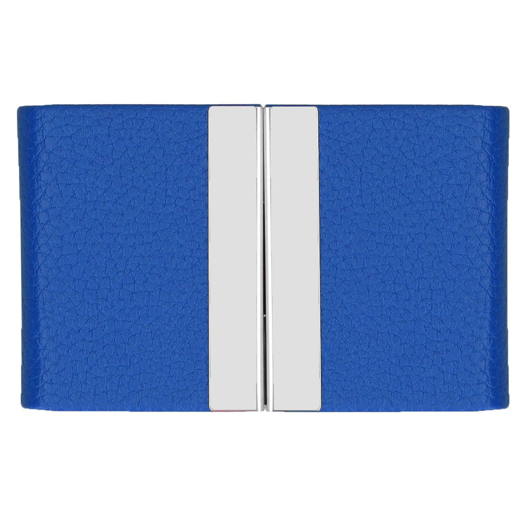 Large Capacity Business Card Holder Pocket Name Card Box Case for Men Double OpenBlue 400#