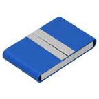 Large Capacity Business Card Holder Pocket Name Card Box Case for Men Double OpenBlue 400#