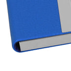 Large Capacity Business Card Holder Pocket Name Card Box Case for Men Double OpenBlue 400#