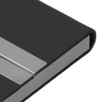 Large Capacity Business Card Holder Pocket Name Card Box Case for Men Double OpenBlack 400#