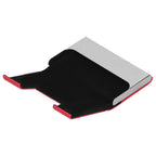 Business Name Card Holder Case Stainless Steel Organizer Portable for Business WorksRed 336#