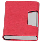 Business Name Card Holder Case Stainless Steel Organizer Portable for Business WorksRed 336#
