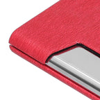 Business Name Card Holder Case Stainless Steel Organizer Portable for Business WorksRed 336#