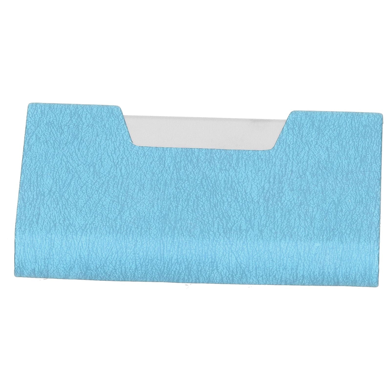 Business Name Card Holder Case Stainless Steel Organizer Portable for Business WorksBlue 336#
