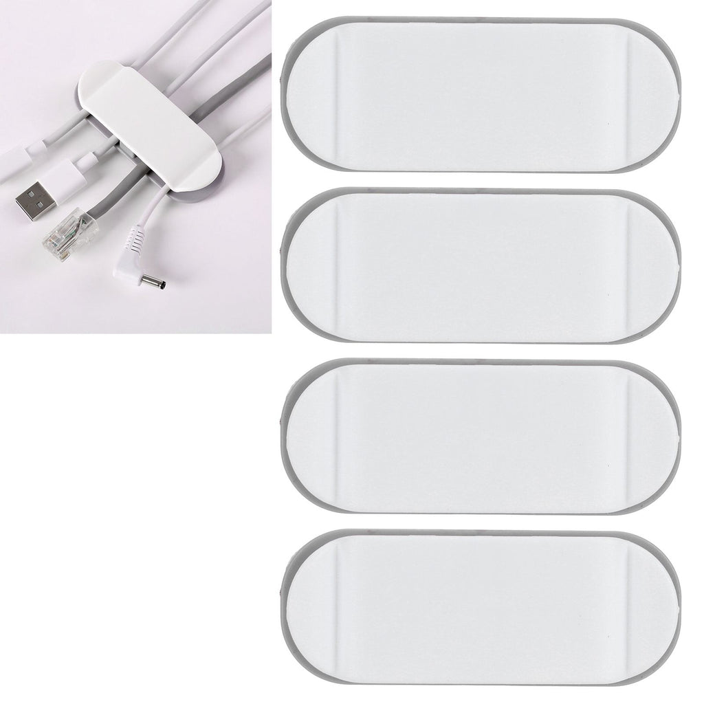 4Pcs Cable Holder Clips Multifunction Data Line Wire Wrapper Organizer for Home Office