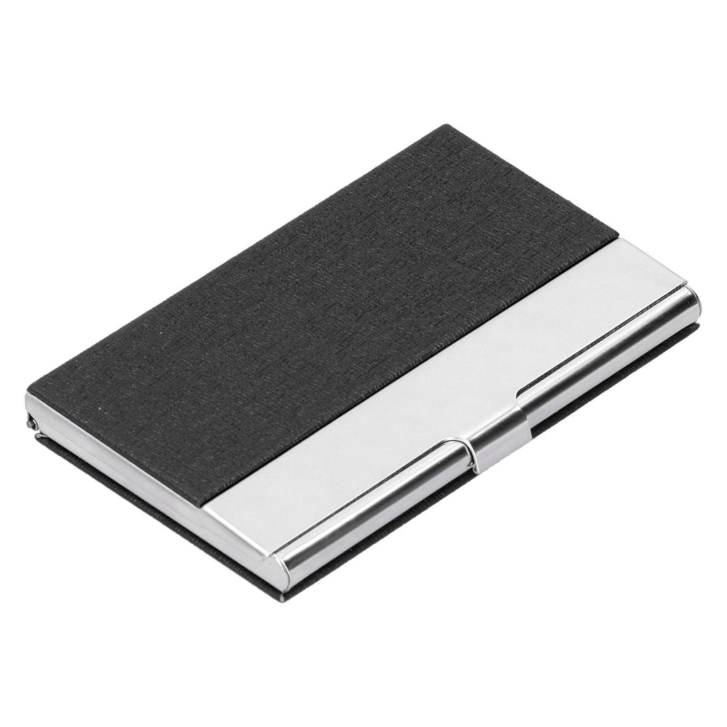 Business Card Holder Stainless Steel Name Card Case for Traveling and Business SuppliesBlack 701#
