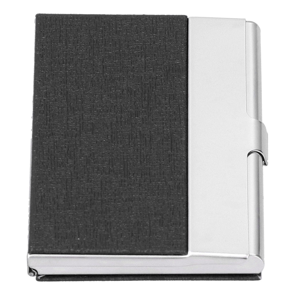 Business Card Holder Stainless Steel Name Card Case for Traveling and Business SuppliesBlack 701#