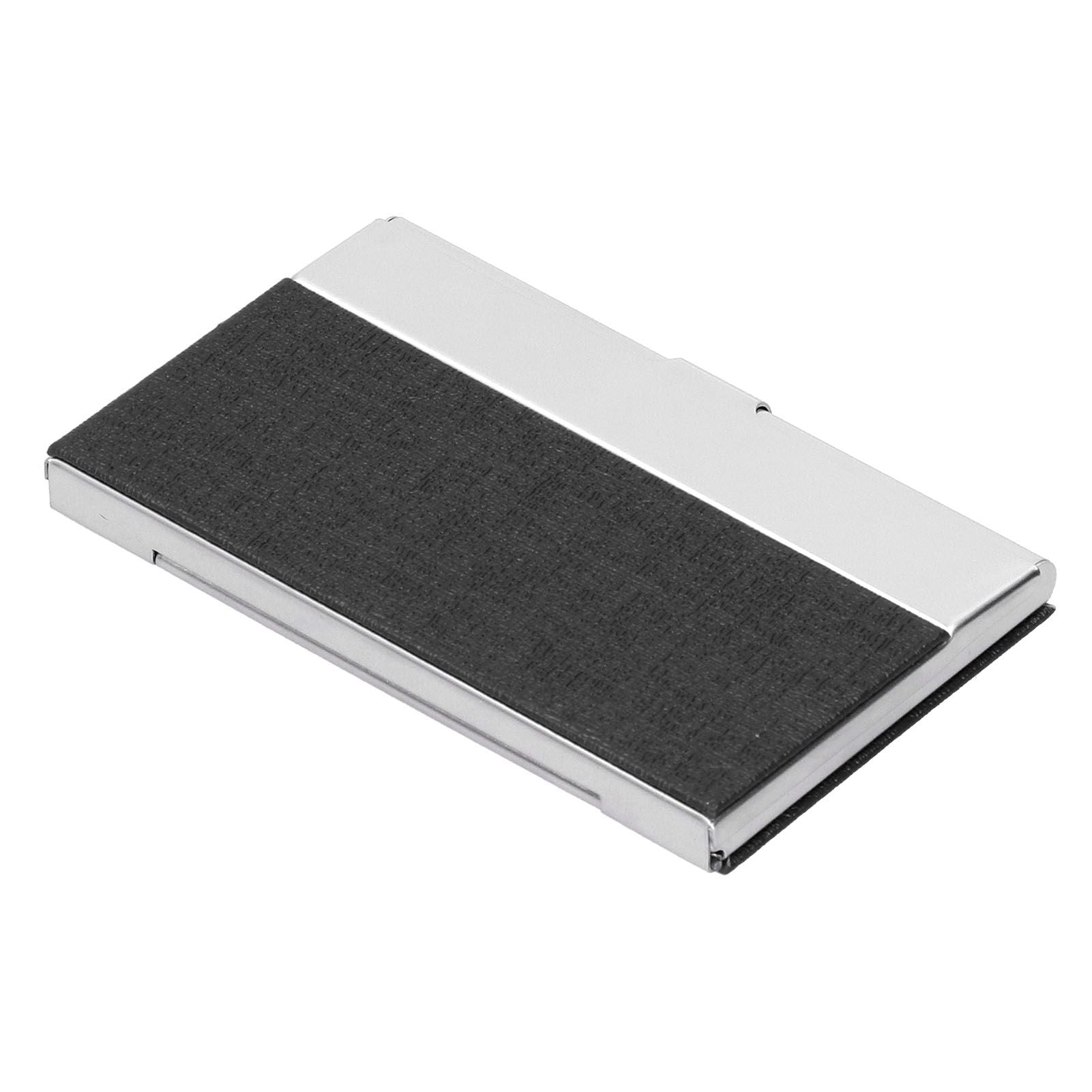 Business Card Holder Stainless Steel Name Card Case for Traveling and Business SuppliesBlack 701#