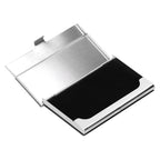 Business Card Holder Stainless Steel Name Card Case for Traveling and Business SuppliesBlack 701#