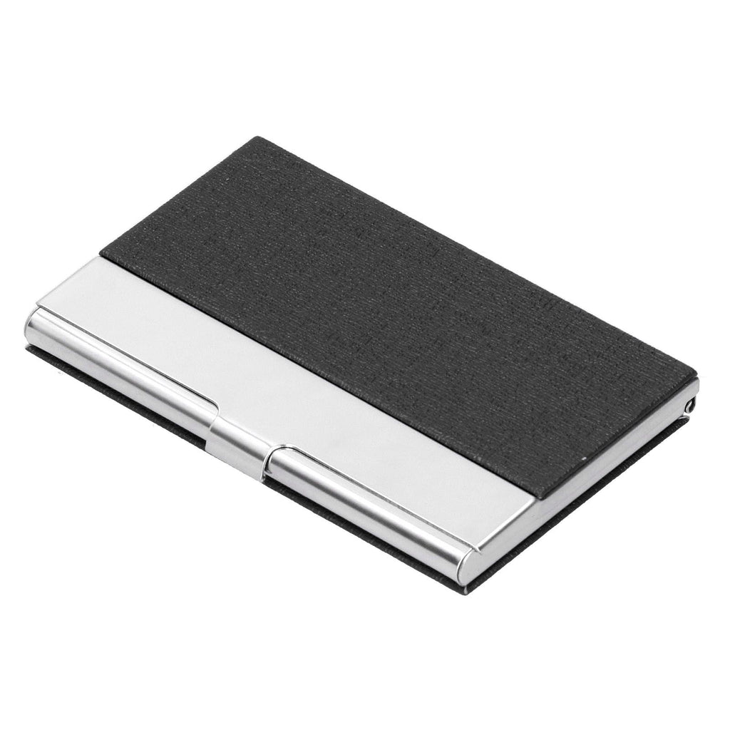 Business Card Holder Stainless Steel Name Card Case for Traveling and Business SuppliesBlack 701#