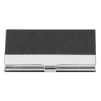 Business Card Holder Stainless Steel Name Card Case for Traveling and Business SuppliesBlack 701#