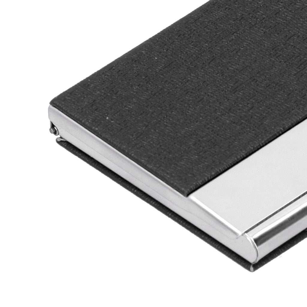 Business Card Holder Stainless Steel Name Card Case for Traveling and Business SuppliesBlack 701#