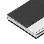 Business Card Holder Stainless Steel Name Card Case for Traveling and Business SuppliesBlack 701#