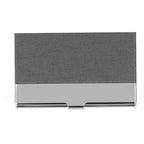 Business Card Holder Stainless Steel Name Card Case for Traveling and Business SuppliesGray 701#