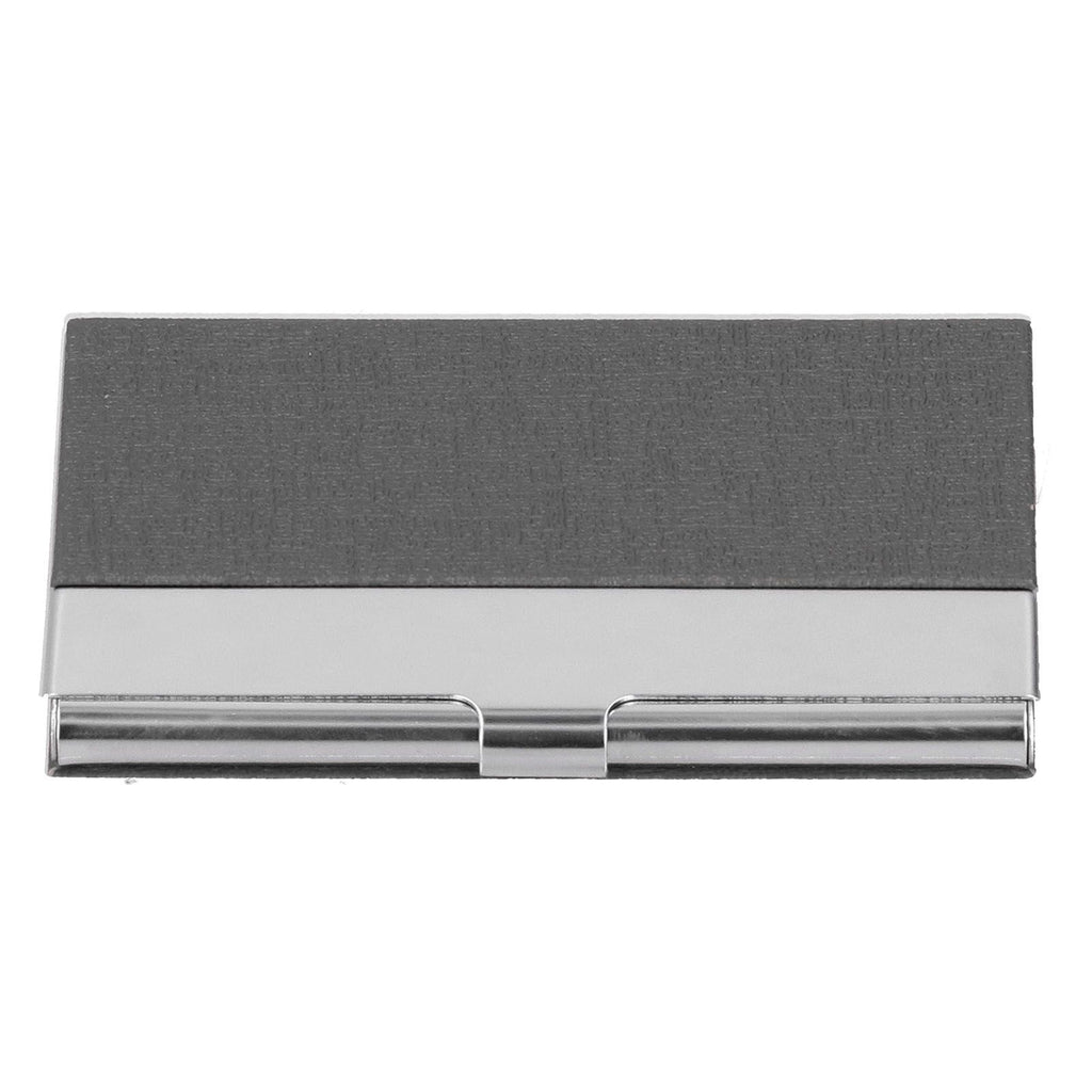 Business Card Holder Stainless Steel Name Card Case for Traveling and Business SuppliesGray 701#