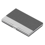 Business Card Holder Stainless Steel Name Card Case for Traveling and Business SuppliesGray 701#