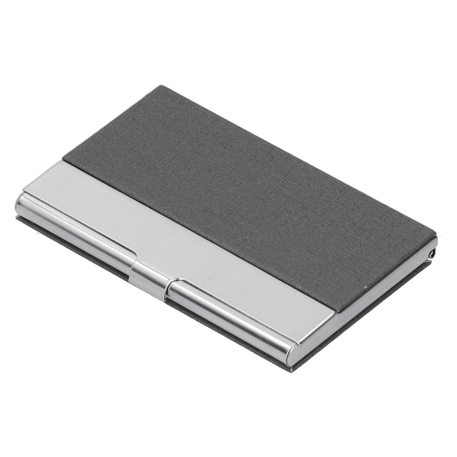 Business Card Holder Stainless Steel Name Card Case for Traveling and Business SuppliesGray 701#