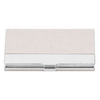 Business Card Holder Stainless Steel Name Card Case for Traveling and Business SuppliesWhite 701#