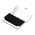 Business Card Holder Stainless Steel Name Card Case for Traveling and Business SuppliesWhite 701#