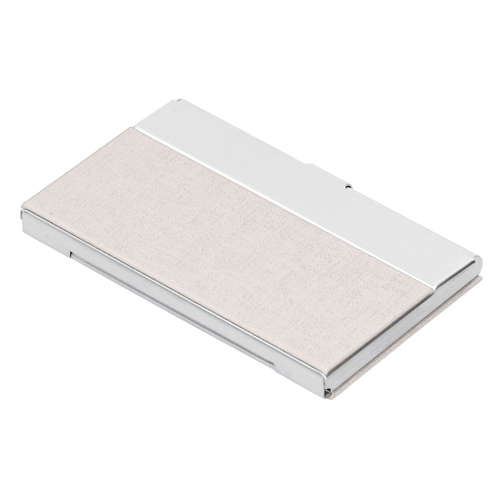 Business Card Holder Stainless Steel Name Card Case for Traveling and Business SuppliesWhite 701#