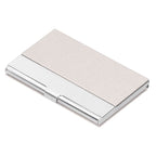 Business Card Holder Stainless Steel Name Card Case for Traveling and Business SuppliesWhite 701#