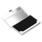 Business Card Holder Stainless Steel Name Card Case for Traveling and Business SuppliesWhite 701#