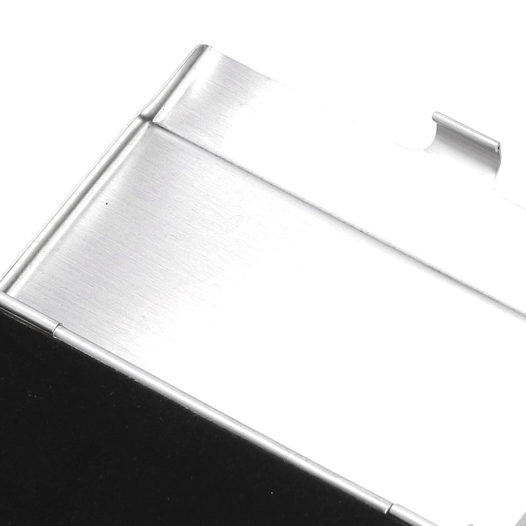 Business Card Holder Stainless Steel Name Card Case for Traveling and Business SuppliesWhite 701#