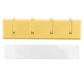 Wall Row Hook Punch Free Coat Key Holder Door Hat Hanger for Bathroom Wall Door Decor(Yellow )