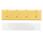 Wall Row Hook Punch Free Coat Key Holder Door Hat Hanger for Bathroom Wall Door Decor(Yellow )